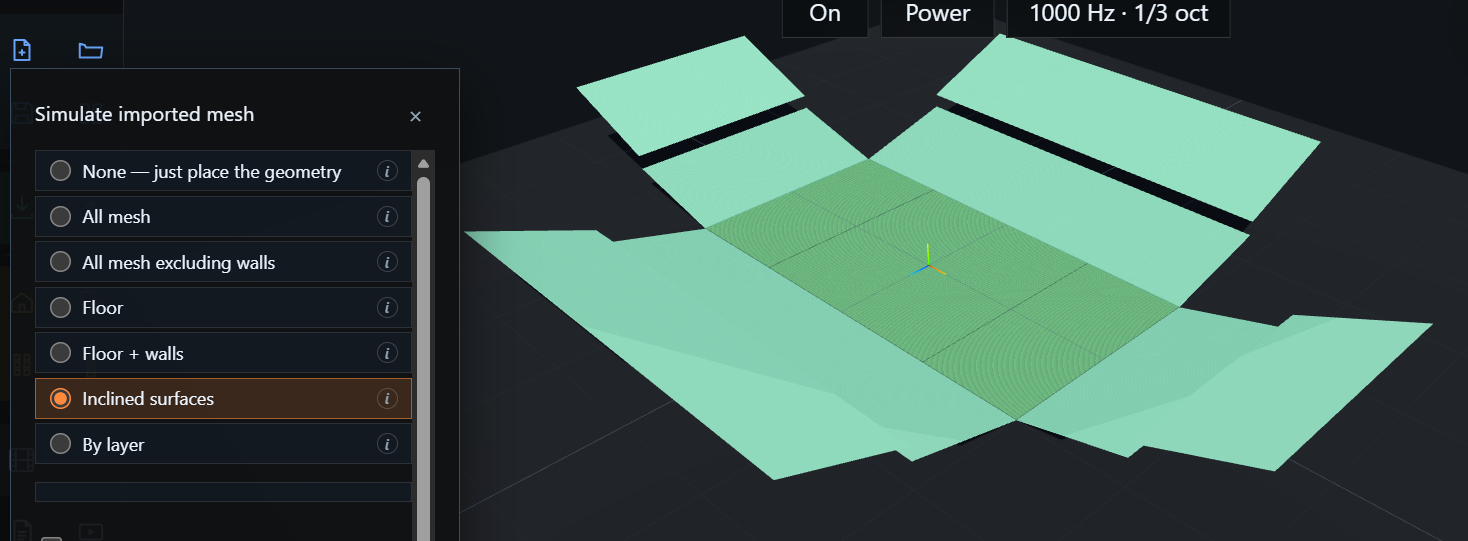 Audience surfaces detected automatically across imported geometry