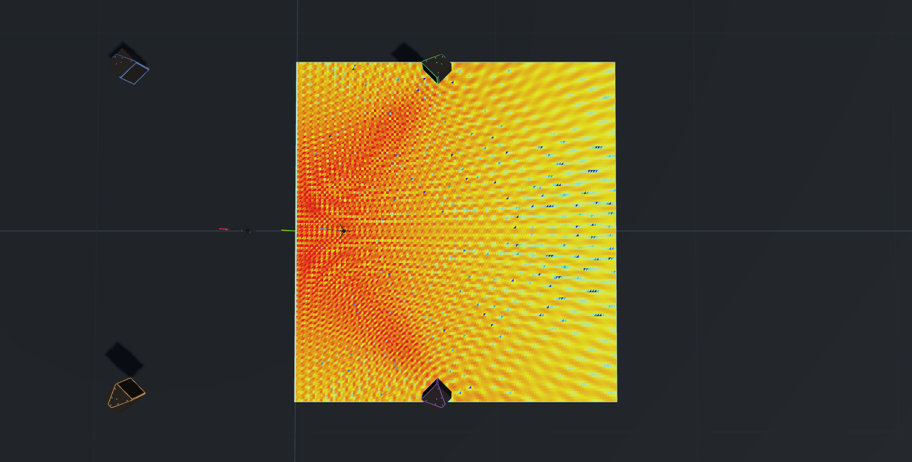 Phase summation — real interference pattern between sources
